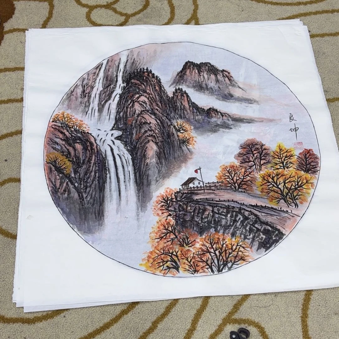 国画国画崔良坤老师作品刘