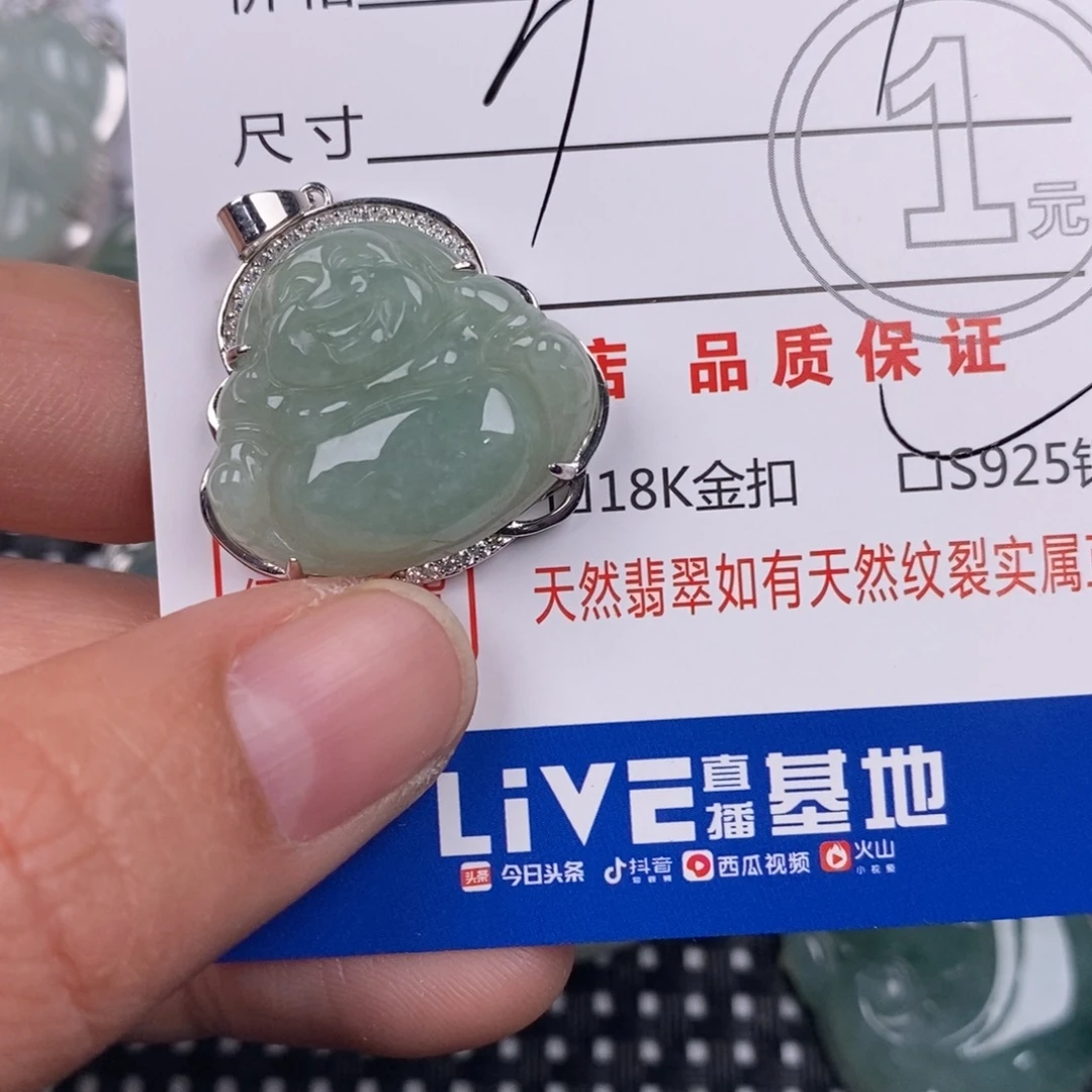 翡翠银S925镶嵌颈饰