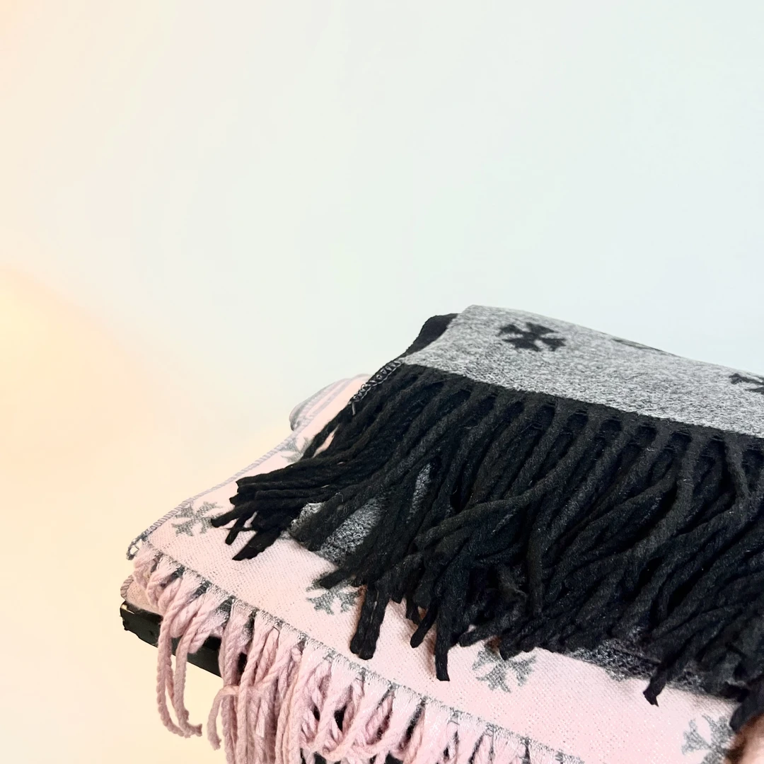 保暖法式数字不掉色森系字母围巾女士秋冬针织