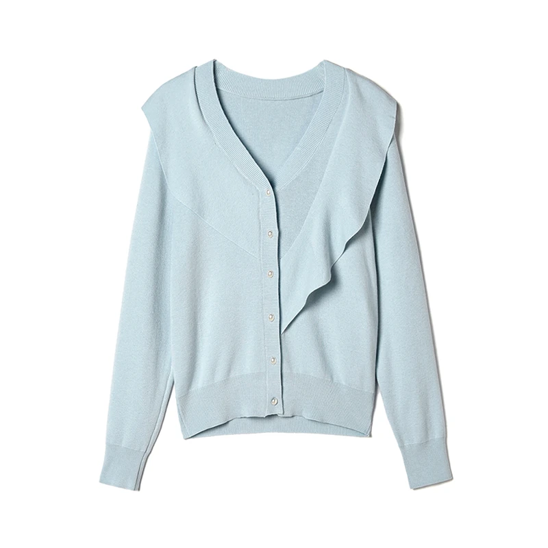 54GMS0H0077时尚简约开衫上衣柔软舒适毛衣女2025冬