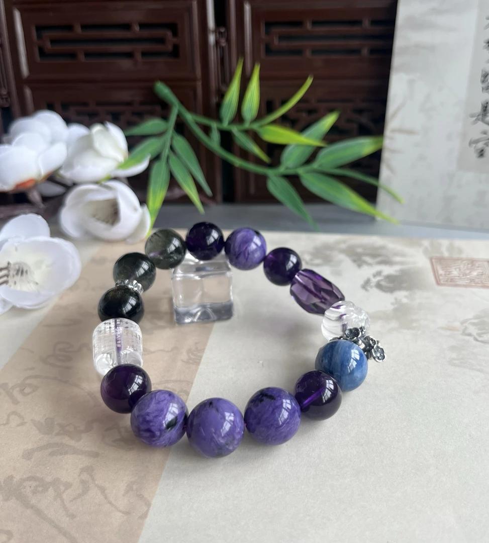 非金属陶瓷手链 【如意堂奶奶设计】（贵气迎门）紫色手链