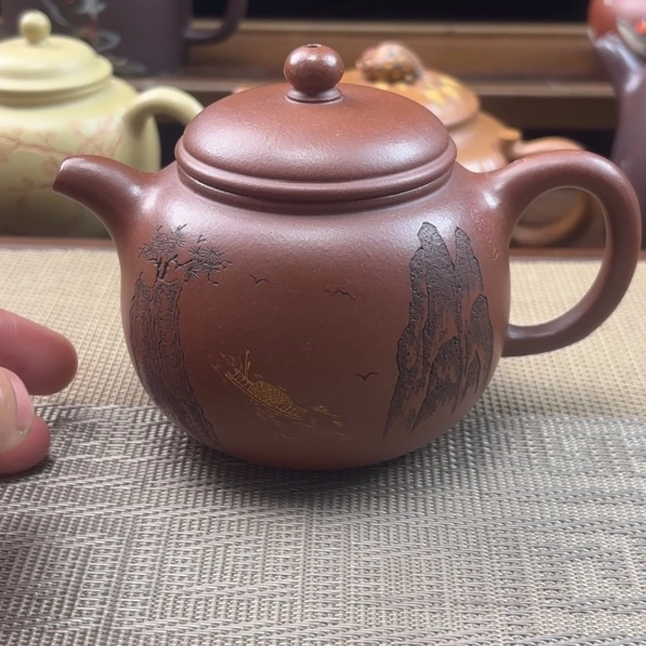 茶壶紫砂原矿底槽清随风去