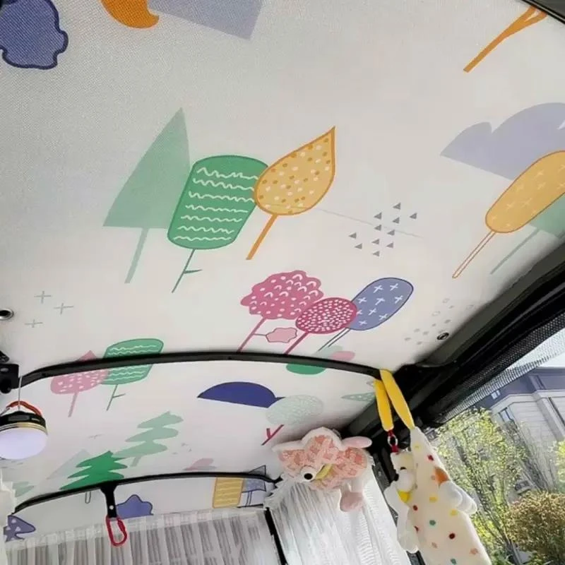 W三轮电动车夏季户外隔热膜降温遮阳板防烫一体棚车顶棚防爆