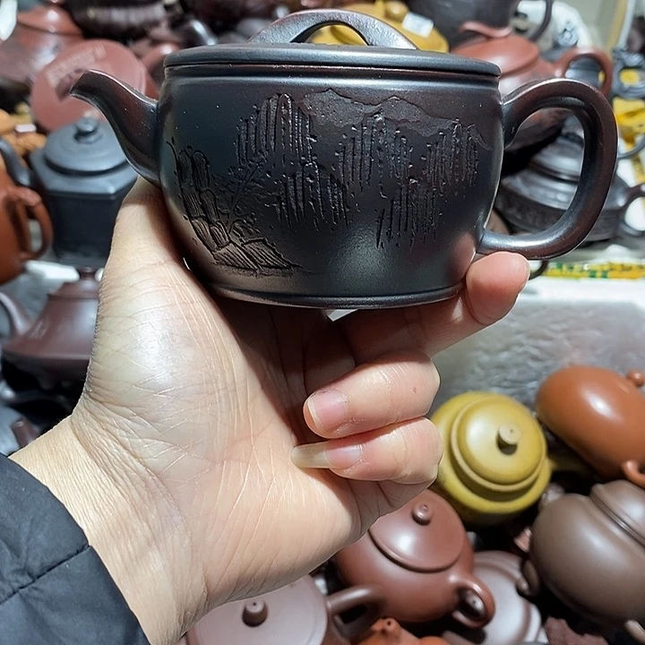 紫砂茶壶微瑕微笑