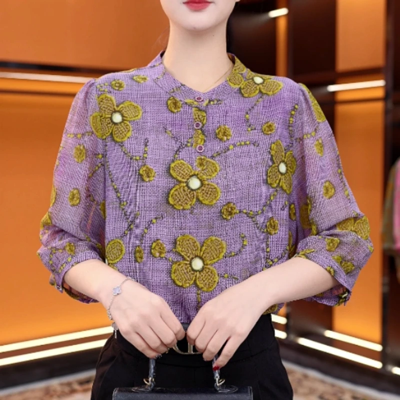 （运费险）2025新款小衫洋气衣服基础款衬衫短袖上衣减龄百搭网红女