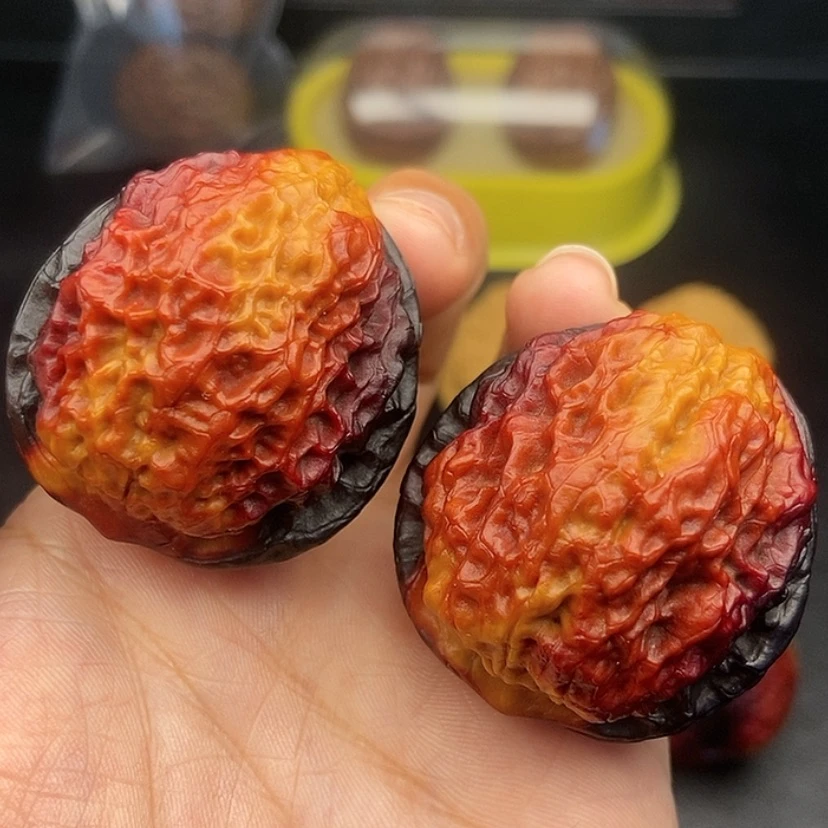 【闪购商品】把件文玩核桃42尺麒麟纹狮子