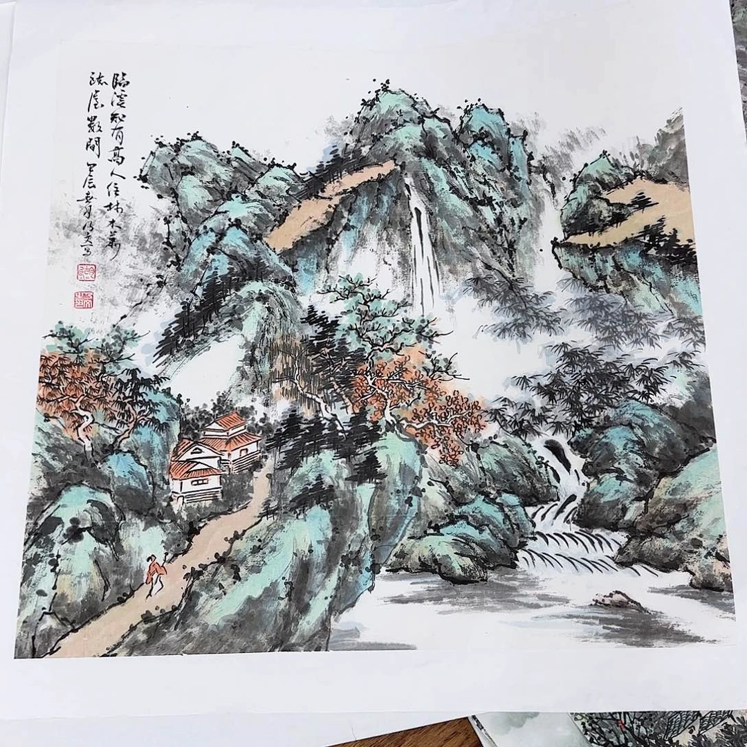 国画有**魂国画作品展。国画h