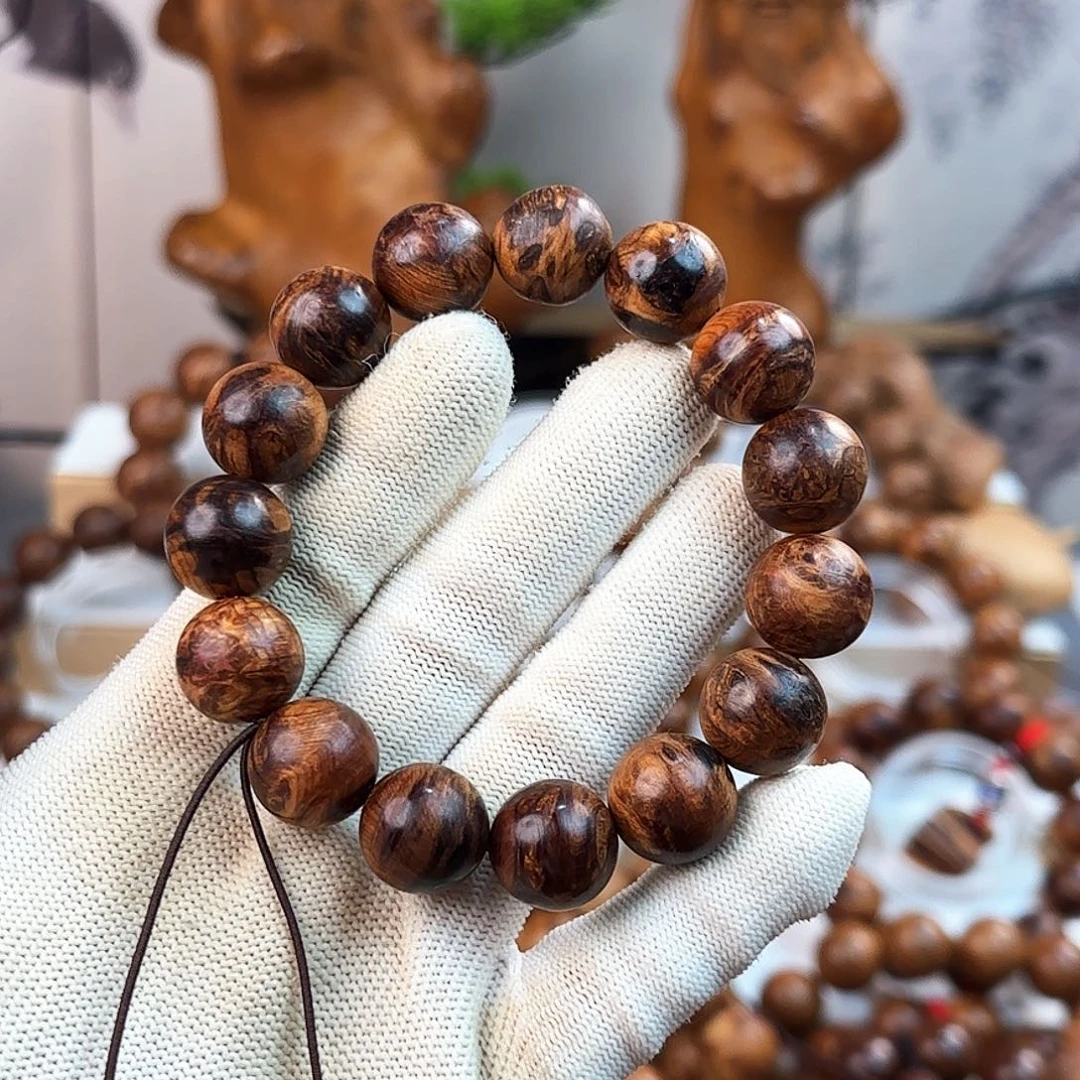 柏木（崖柏）手串/手链小**?太行崖柏1.5陈化变异碳化