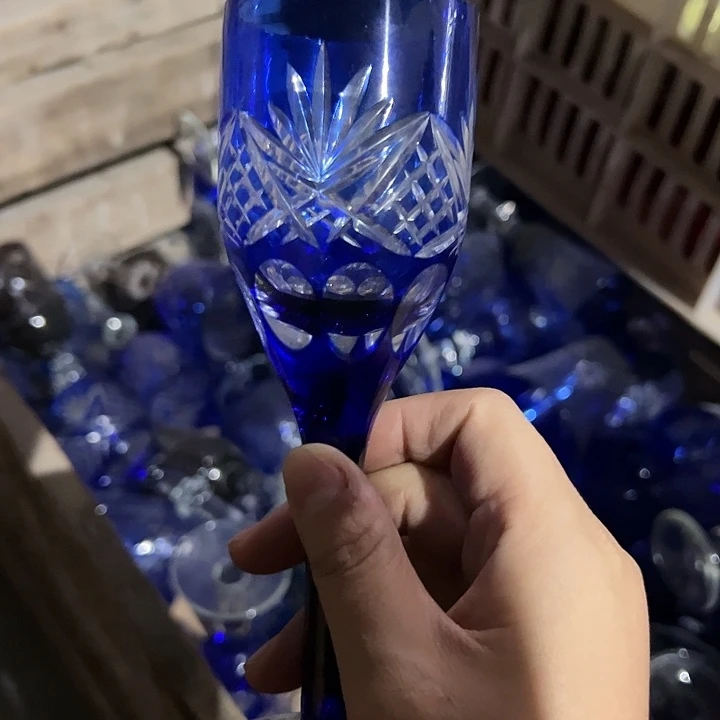 手柄款水晶玻璃微瑕一个