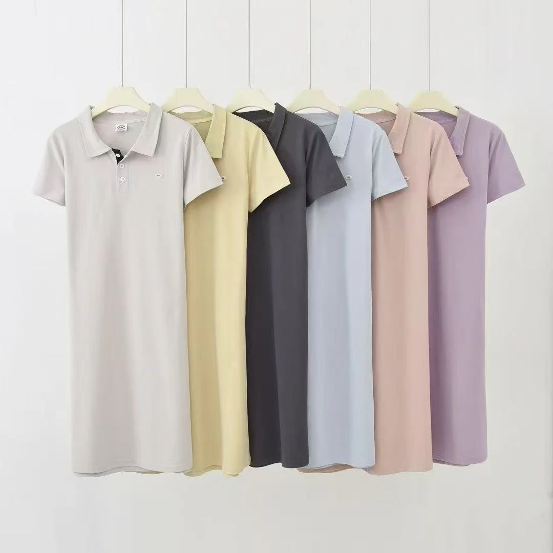 库存女士polo领连衣裙1130