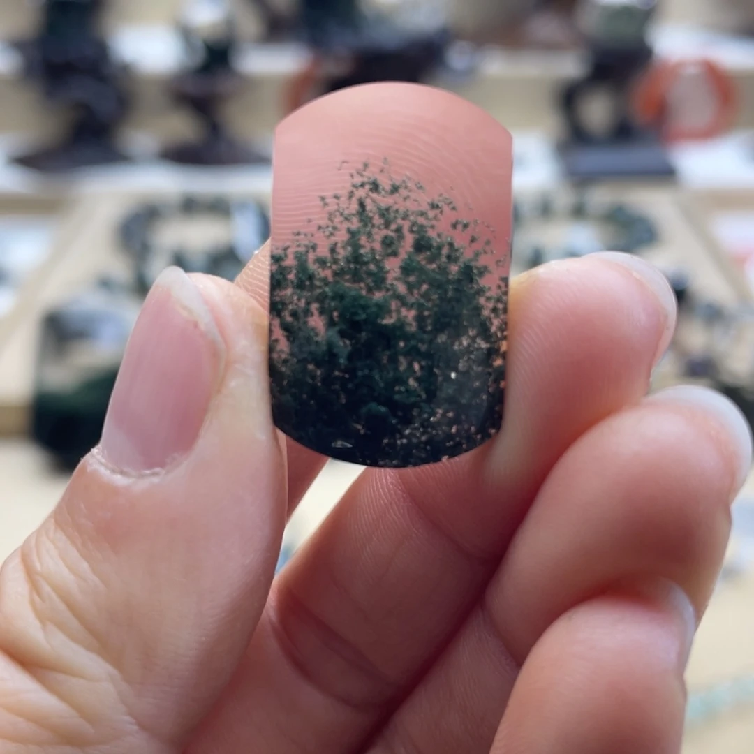 水晶颈饰未镶嵌绿幽灵聚宝盆无事牌