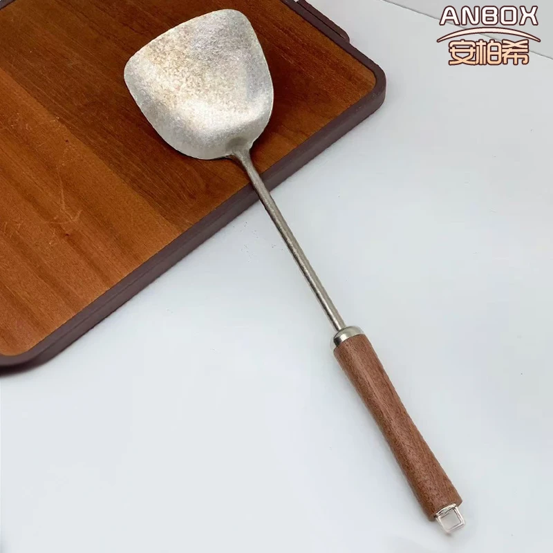 厨房纯钛锅铲炒菜铲子炒勺汤勺创意长柄炒菜勺子家用厨具