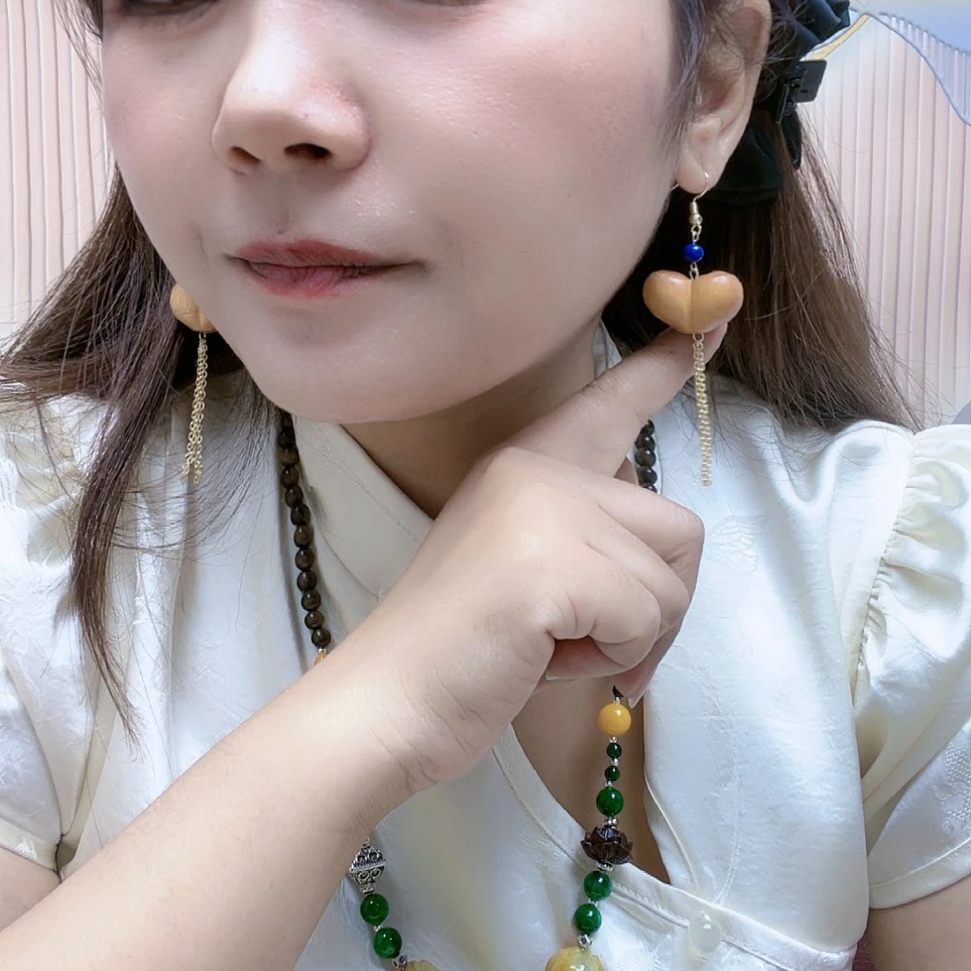 【闪购商品】玛瑙/玉髓耳钉合金