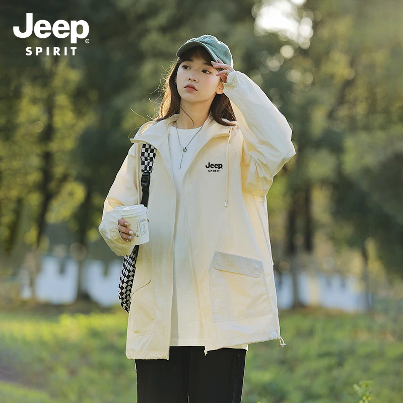JEEP SPIRIT吉普夏季防晒衣新款防紫外线户外薄款透气情侣防晒服