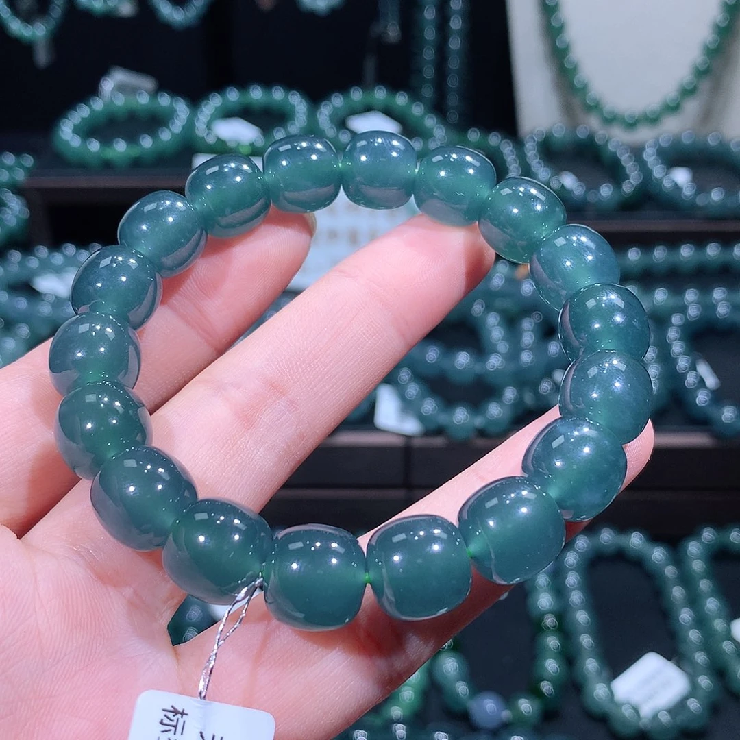 未镶嵌手链翡翠就*钱天然a货翡翠手串