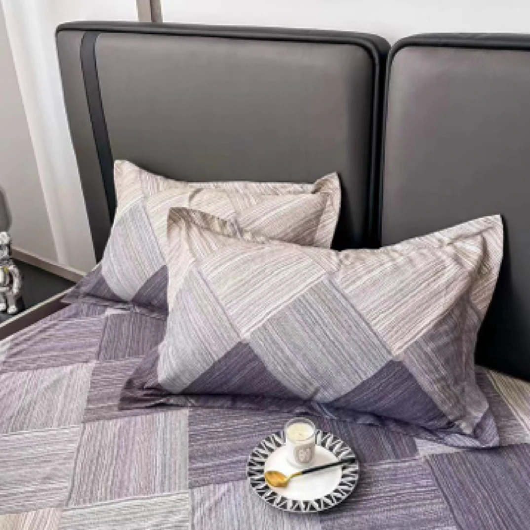 原棉粗布印花枕套48*74微瑕～T30会缩水