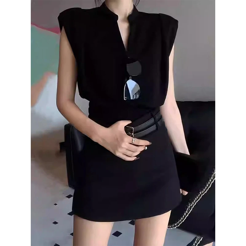 夏季时尚休闲风气质显瘦小众设计上衣高级感半身裙名媛轻熟套装女