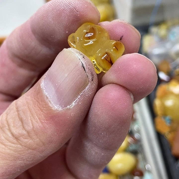 未镶嵌蜜蜡裸石吊坠