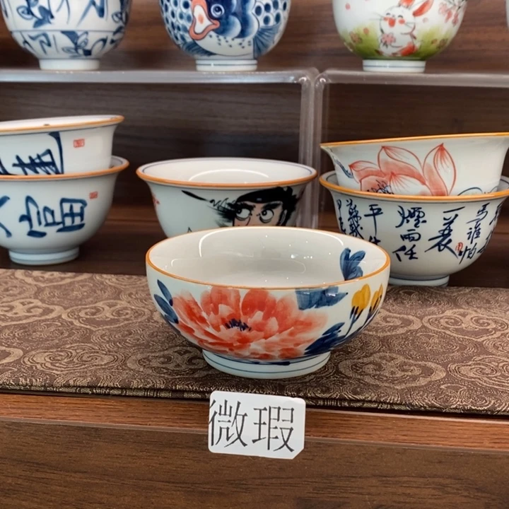 釉下老陶泥手工绘制