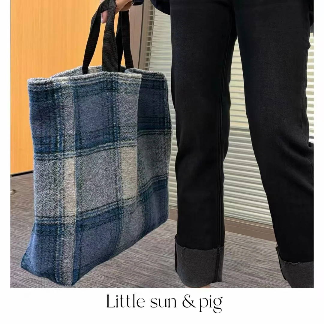 极简风定制格纹包 no退no换