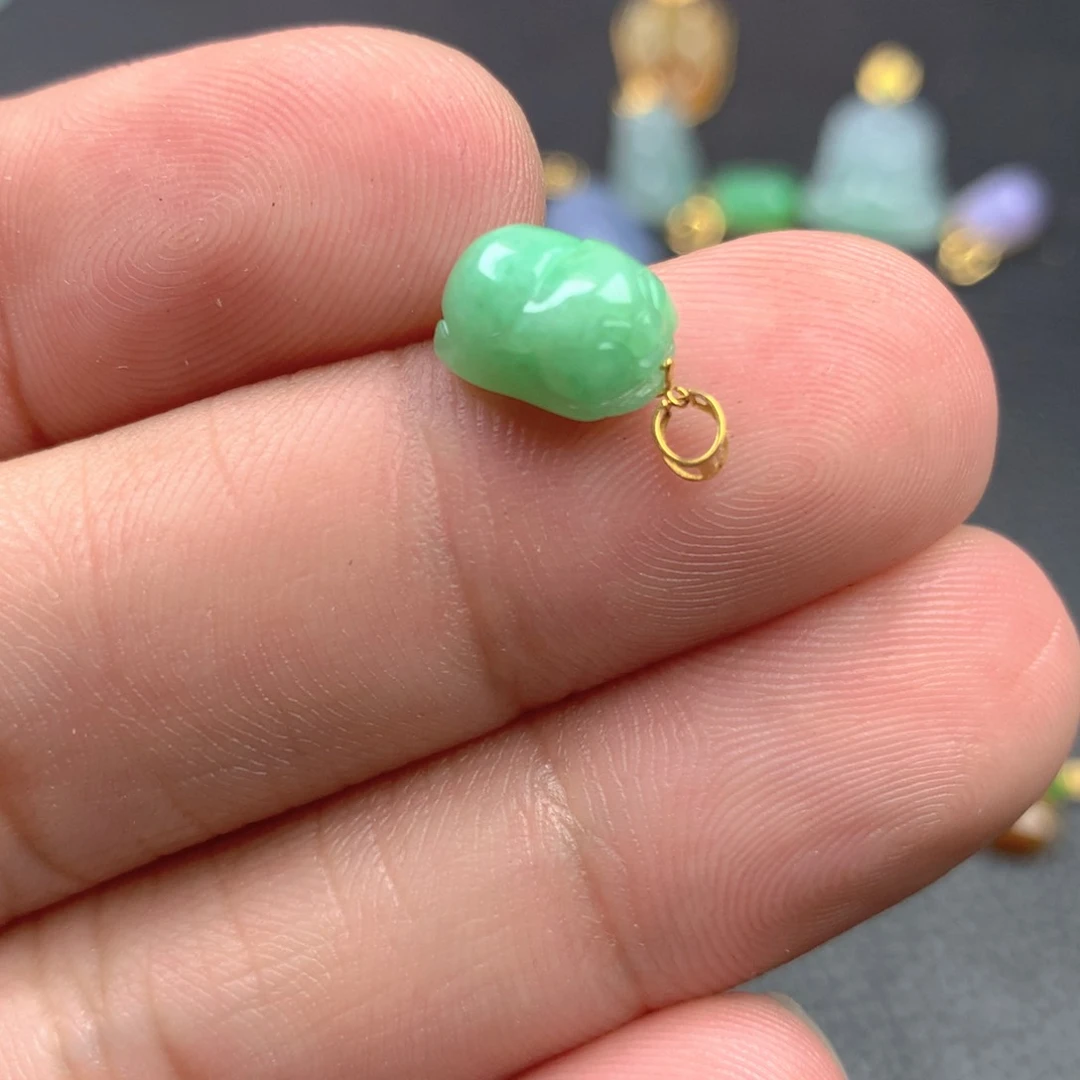 【闪购商品】颈饰18K金镶嵌翡翠翡翠