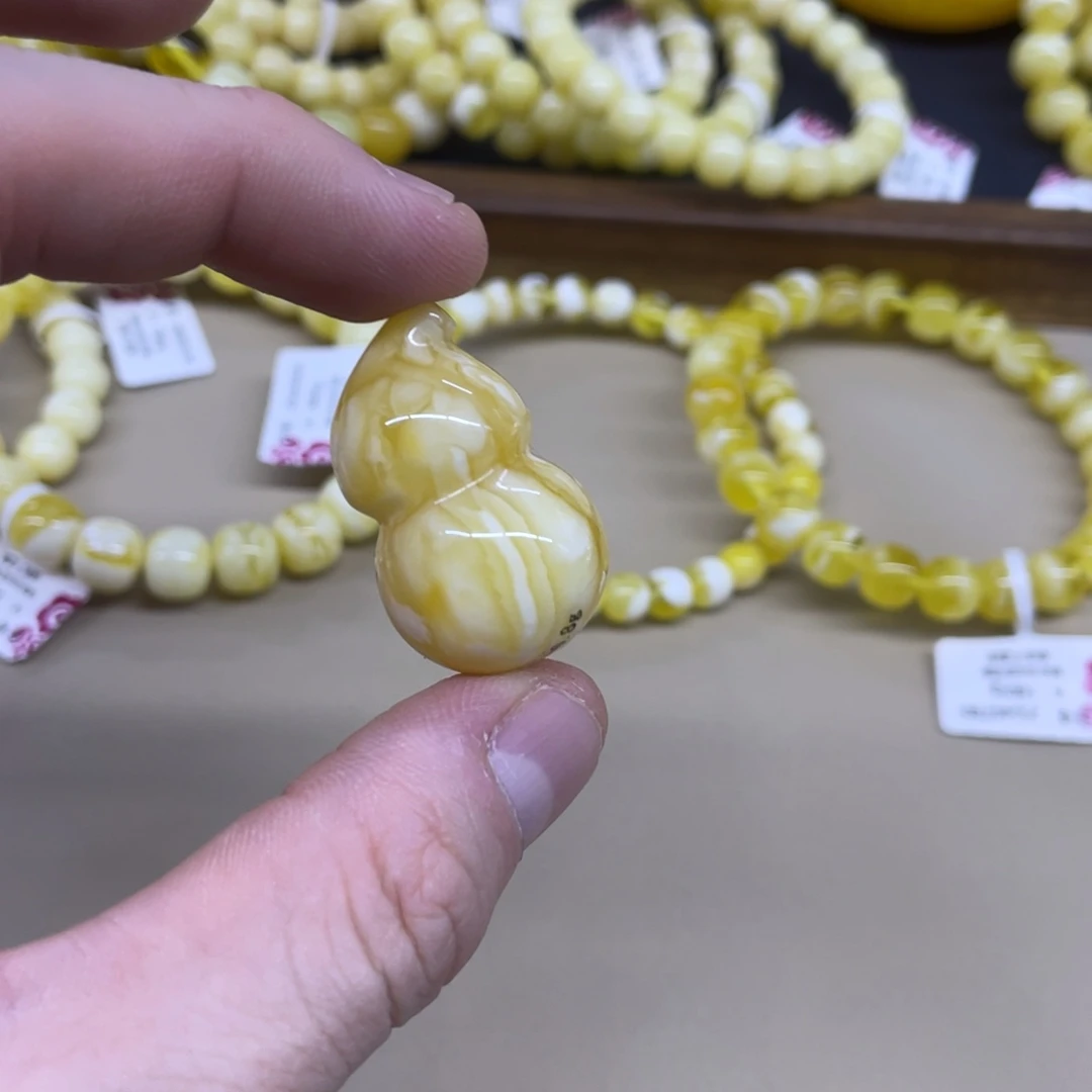 琥珀未镶嵌手链精工老型手串