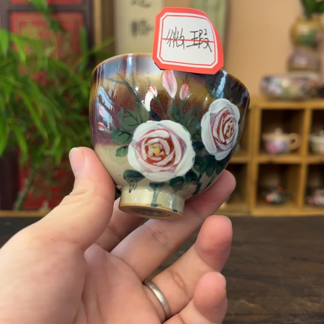柴烧手工手绘陶瓷