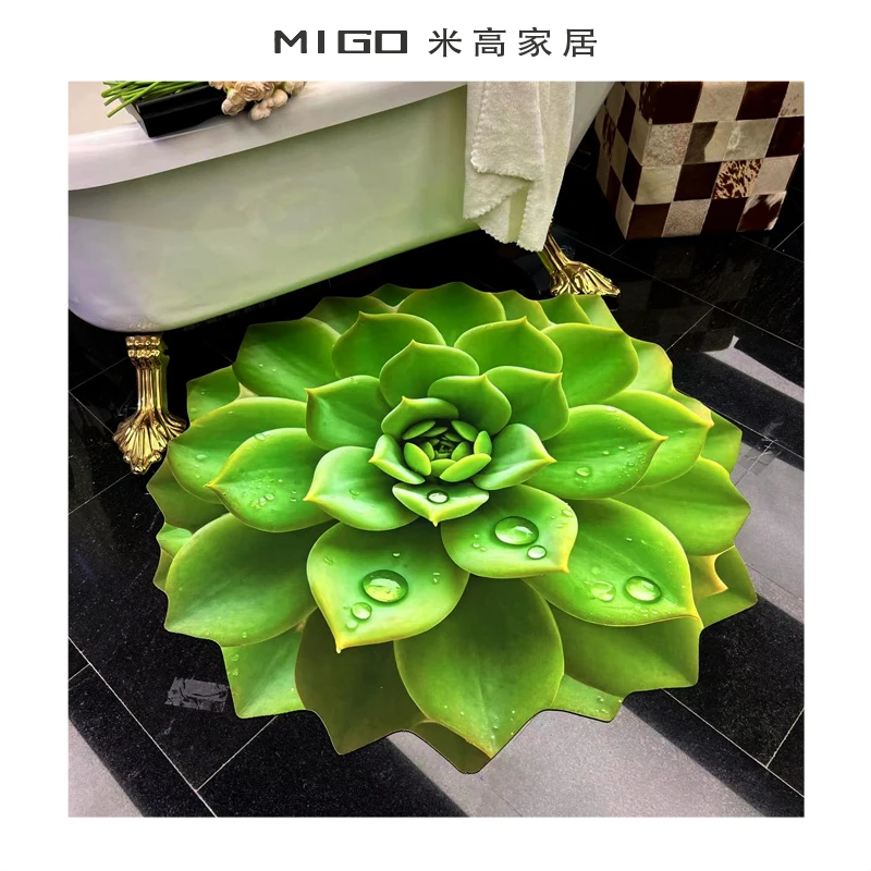 【米高家居】3D立体硅藻泥地垫吸水防滑速干浴室厨房卫生间脚垫