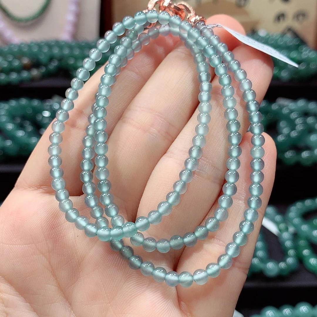 翡翠未镶嵌手链卡3.7