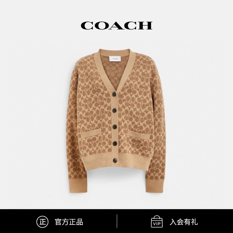 COACH/蔻驰 女士时尚经典标志开衫