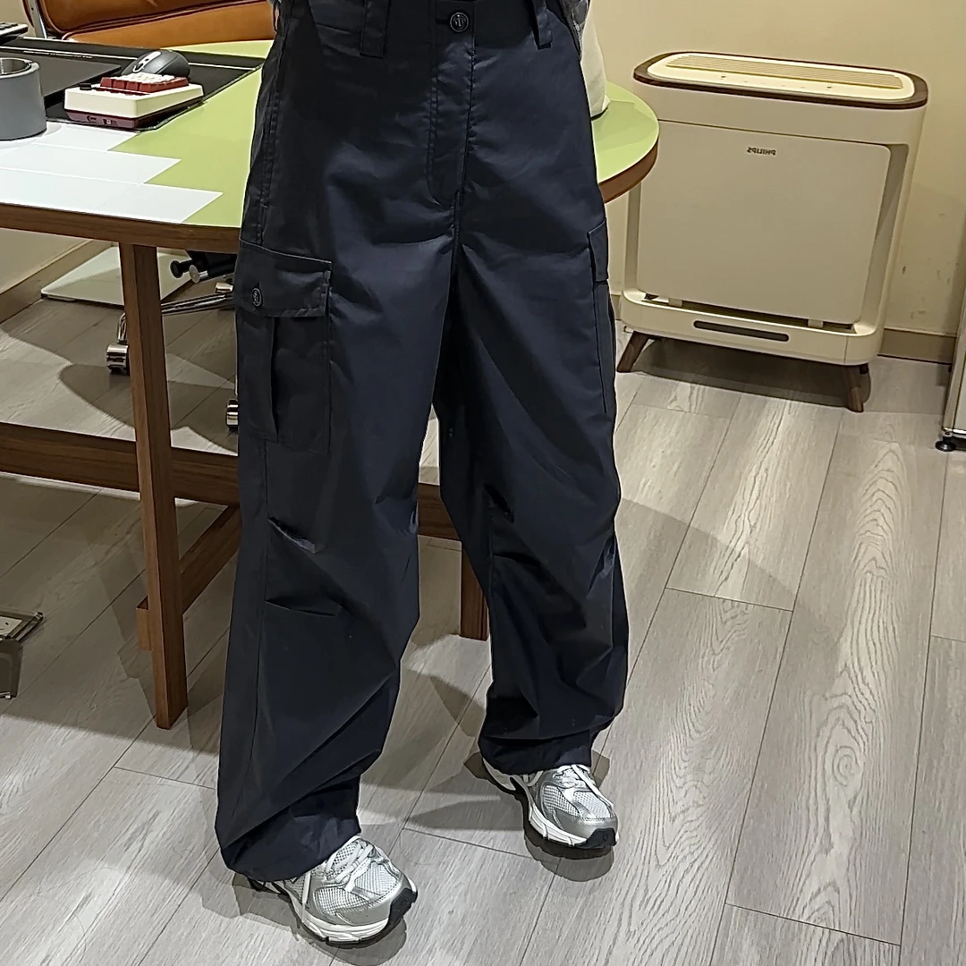 DAB多口袋宽松立体褶皱束脚休闲裤 Q331