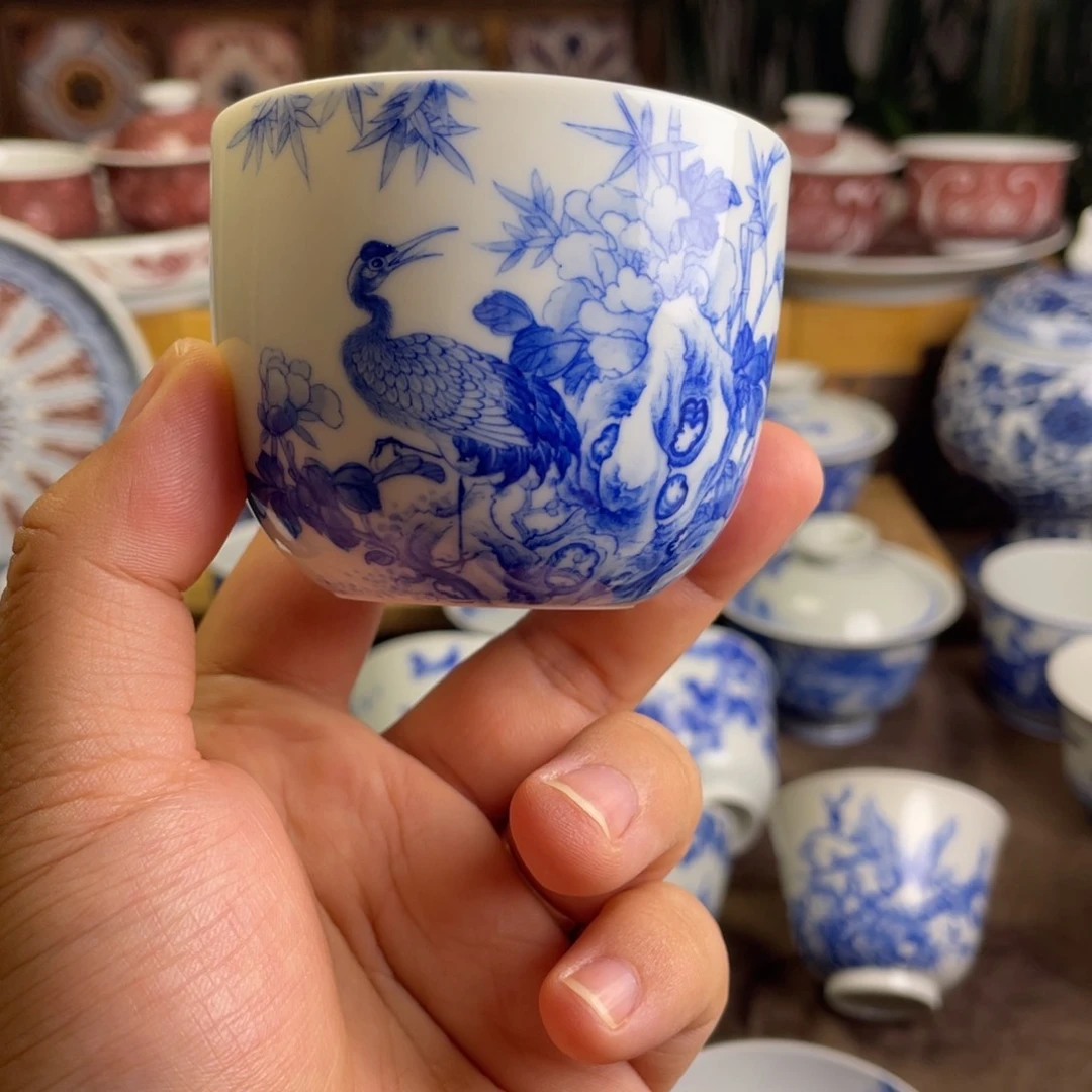 九段花鸟系列杯子微瑕