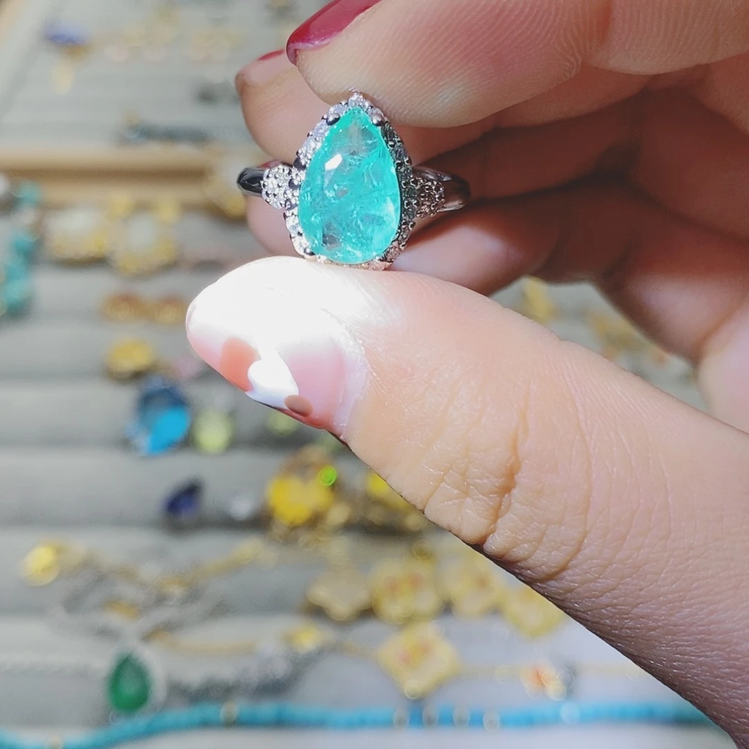 【闪购商品】托帕石耳饰银S925镶嵌