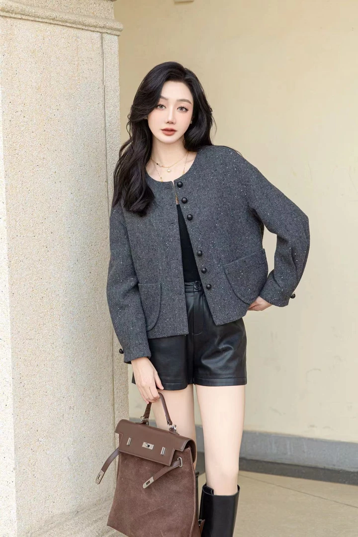 欧韩气质设计感外套