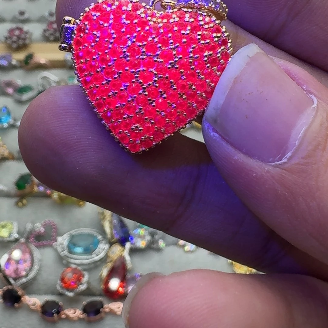 水晶戒指银S925镶嵌