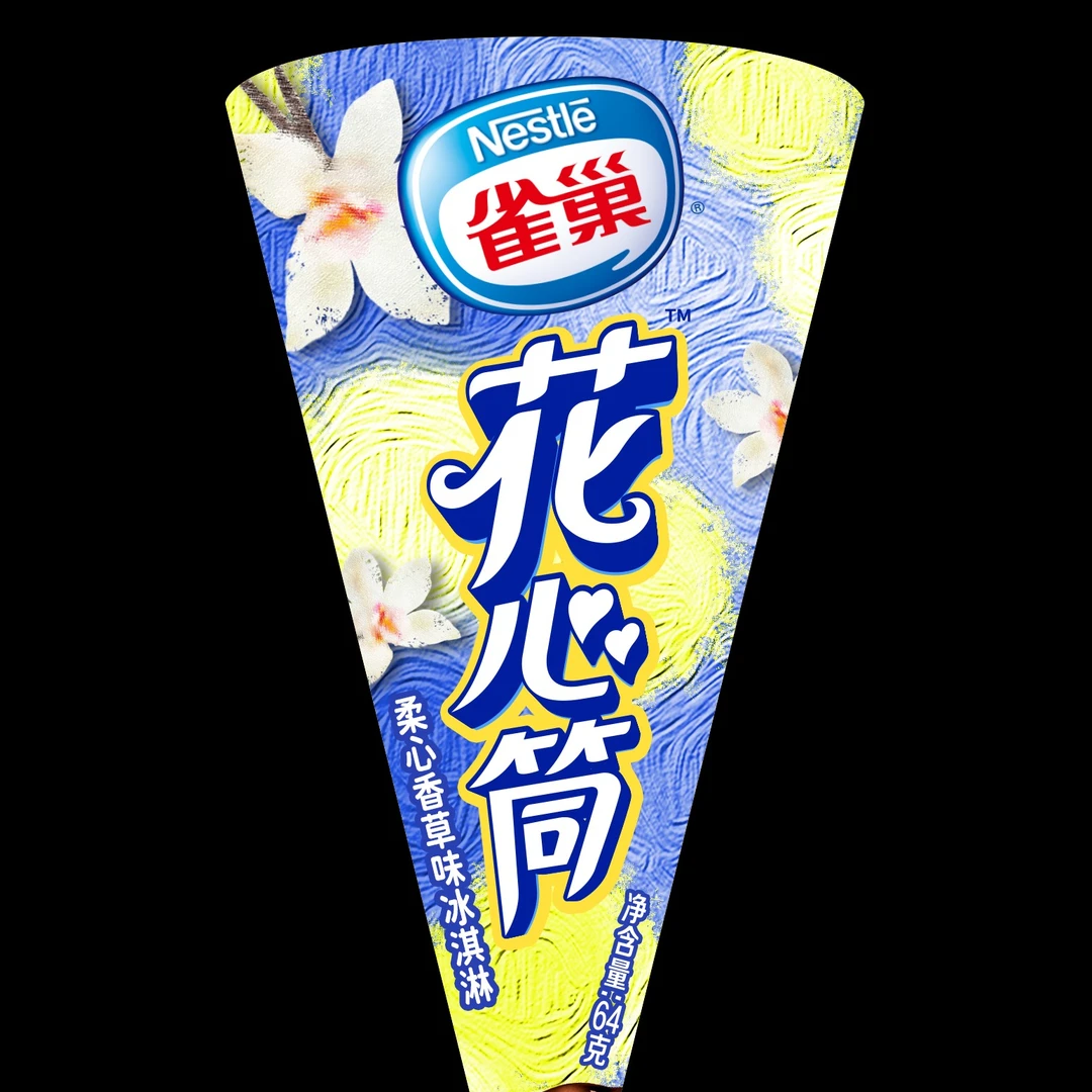 (3支)雀巢花心筒香草味