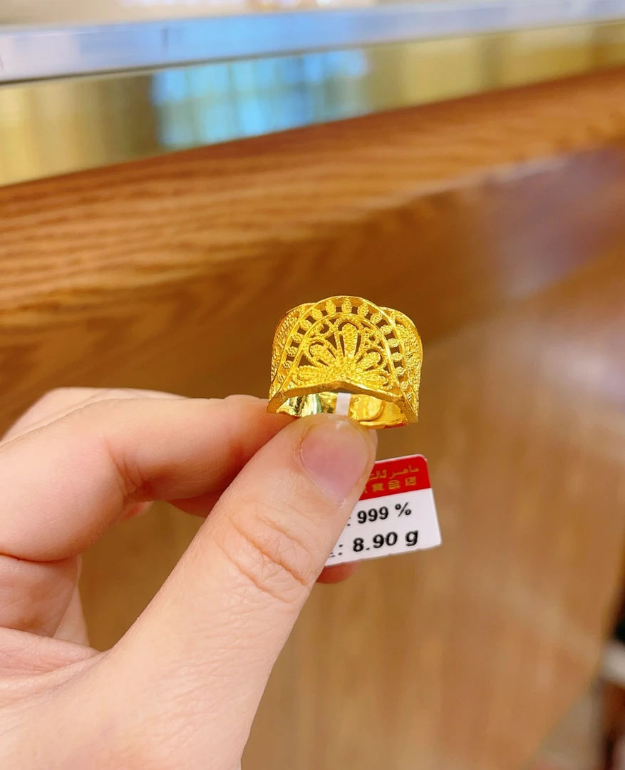 足金戒指8.90克（730/克）实心 活口