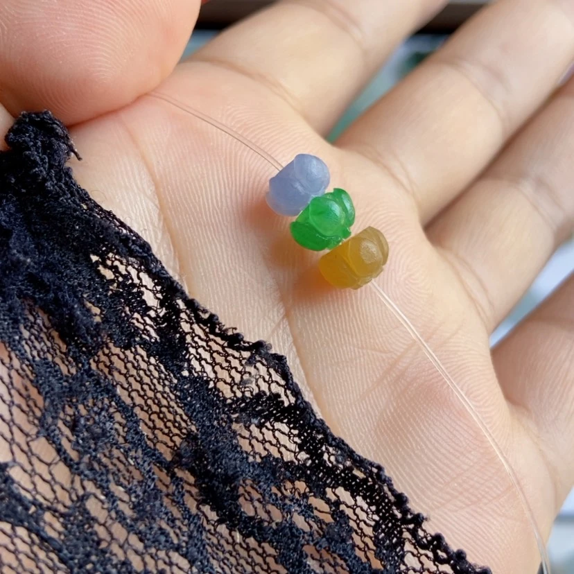 【闪购商品】未镶嵌定制翡翠莲花珠