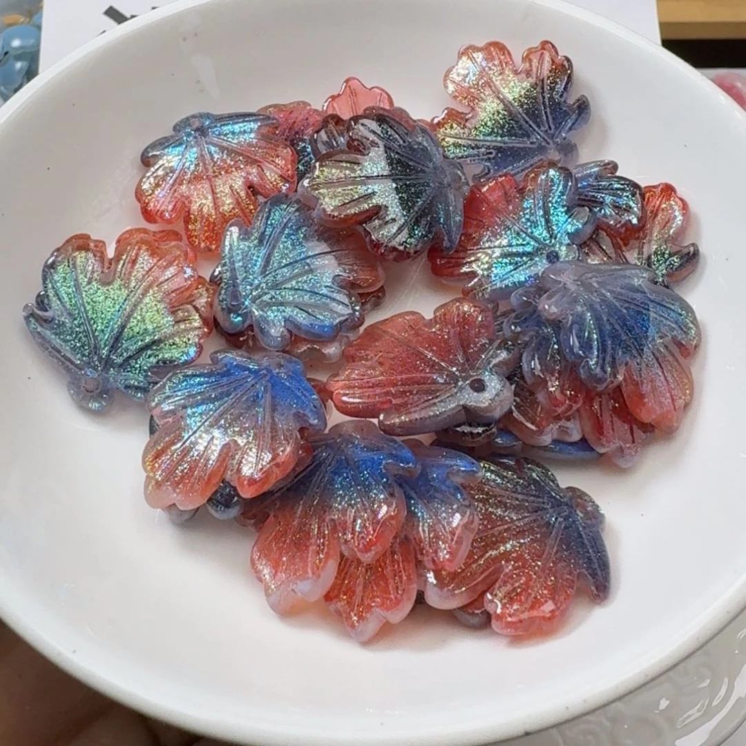 玻璃47号枫叶五十个