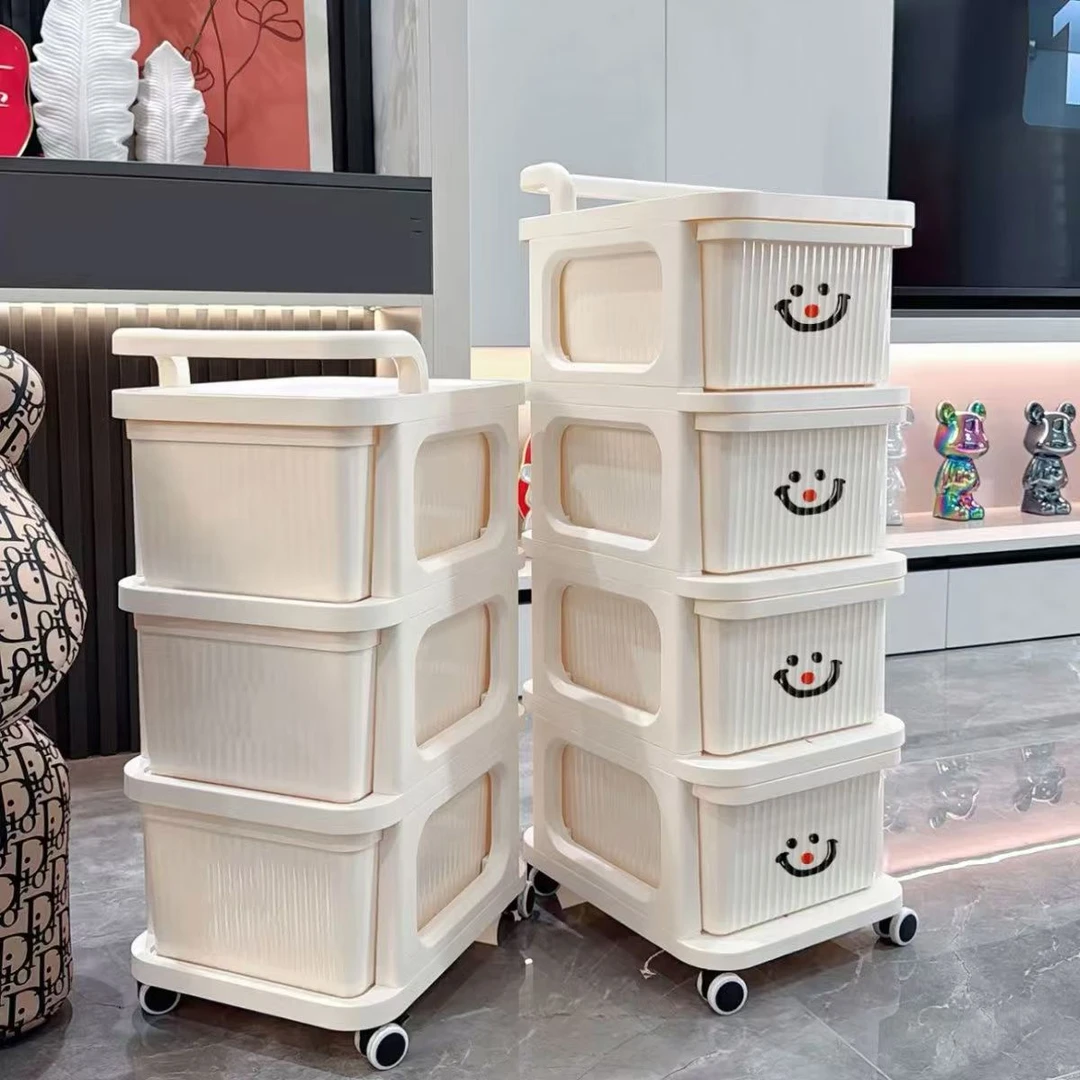推车式落地置物架家用储物架子客厅零食车婴儿用品收纳架宿舍书架