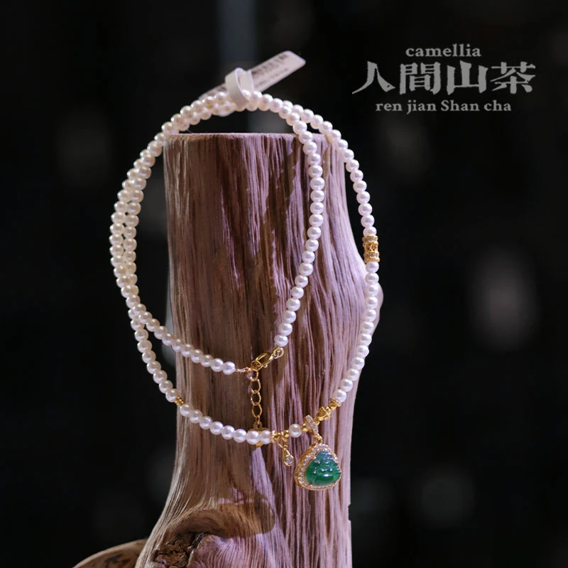 人间山茶 1-1132 高端时尚精美珍珠项链
