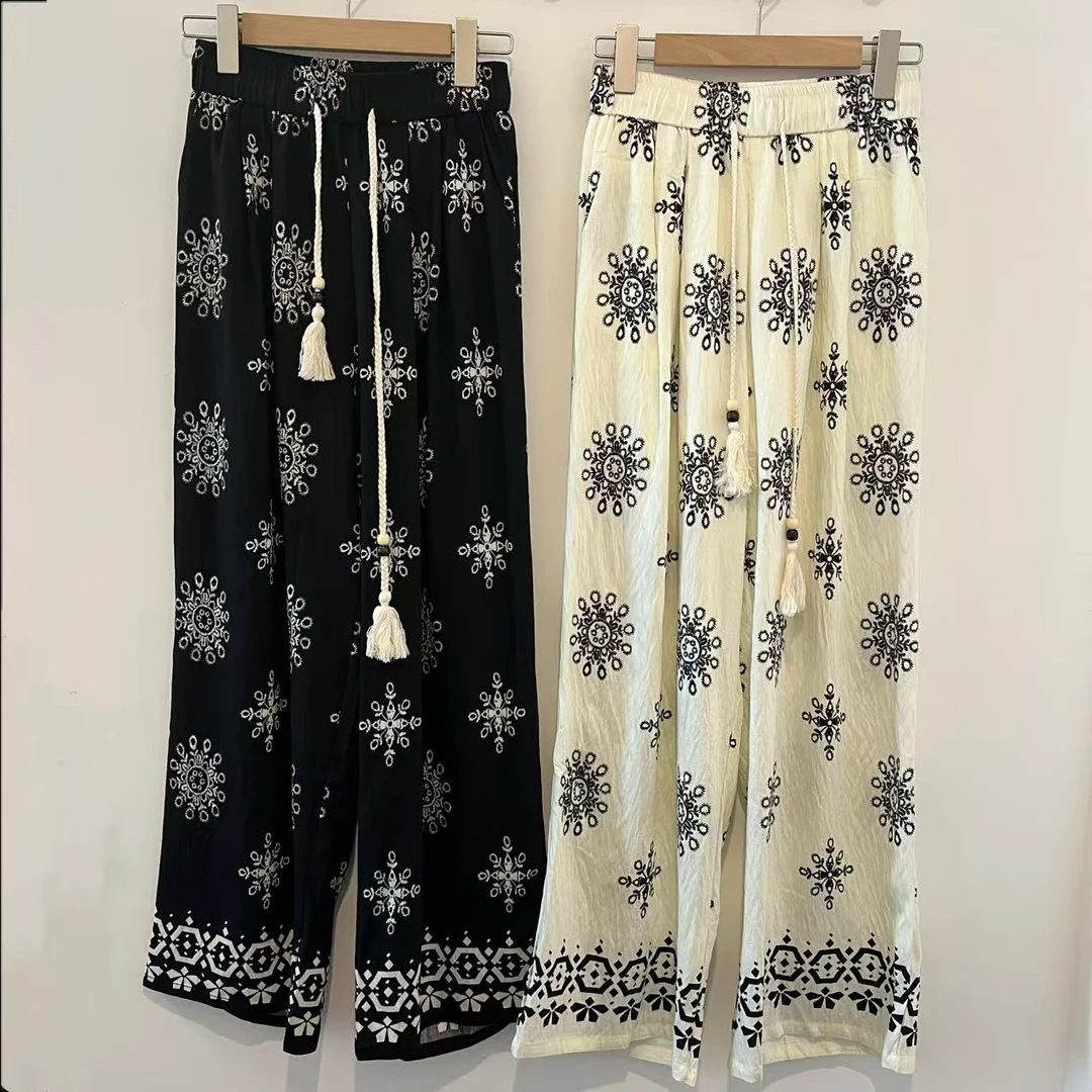 【花花花】提花裤