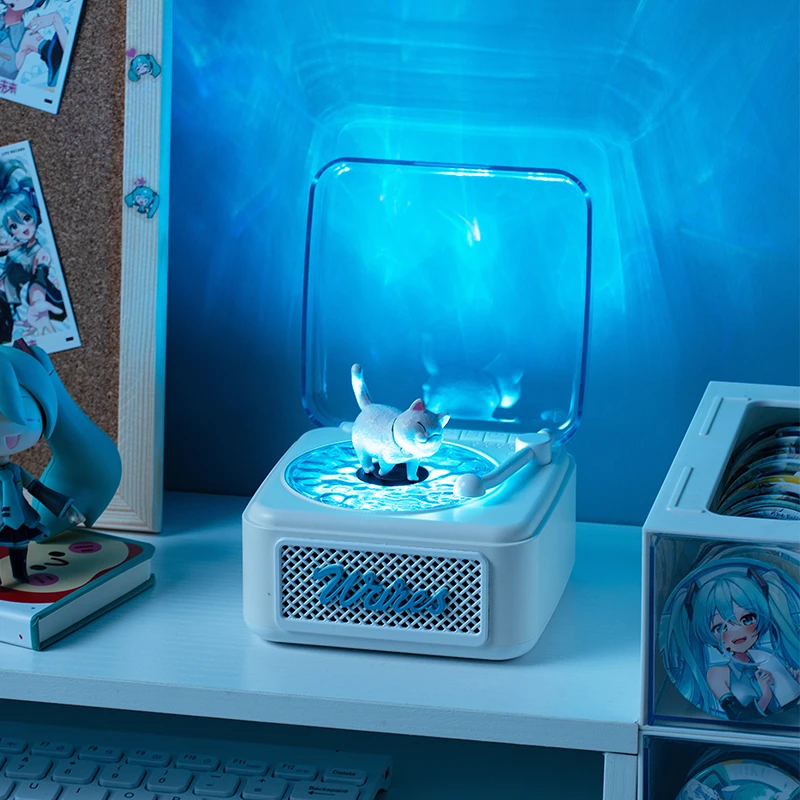 NOOWERE水波纹蓝牙唱片音箱白噪音氛围感生日礼物送闺蜜圣诞送礼