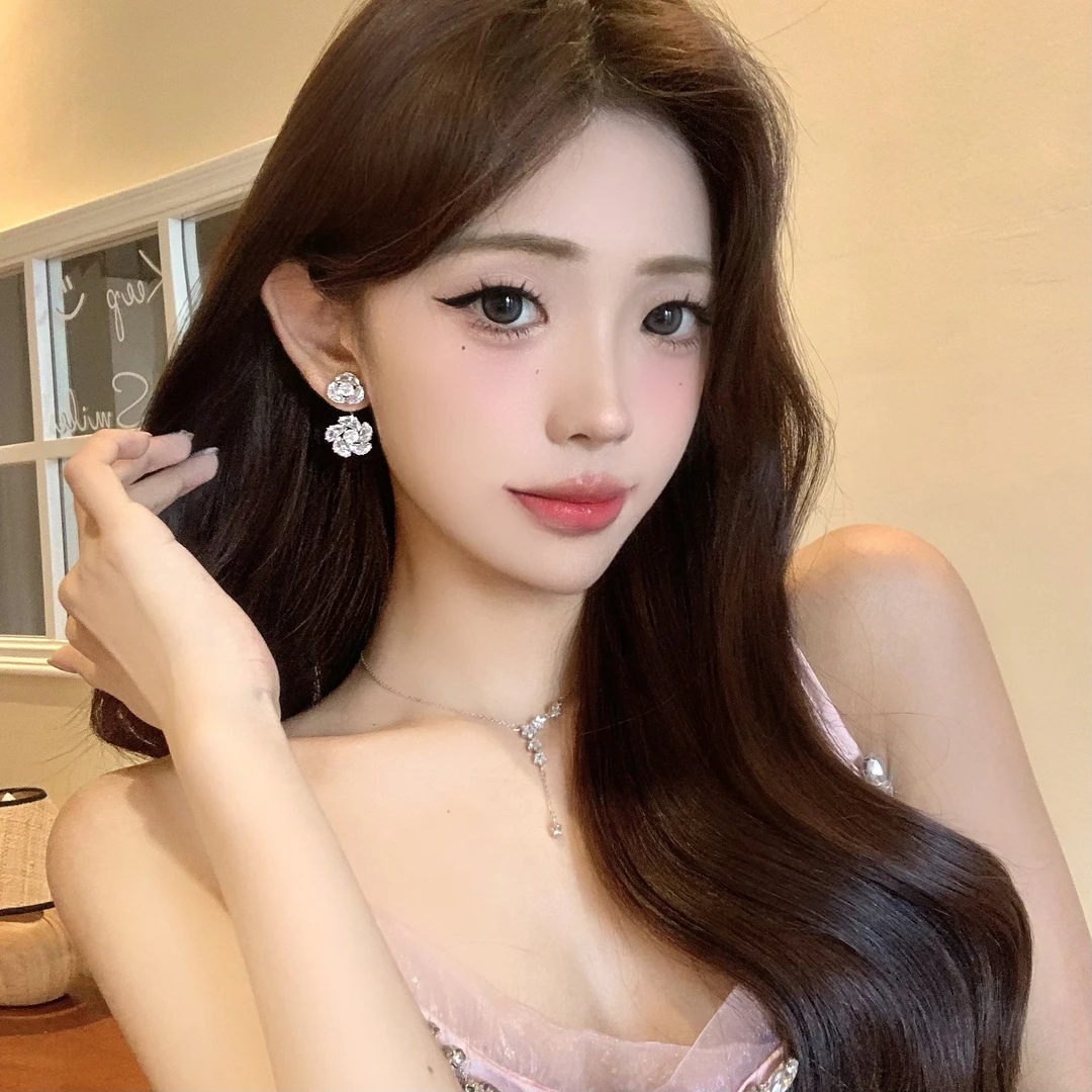 FULL GIRLISH耳环02446时尚轻奢花朵耳钉耳饰