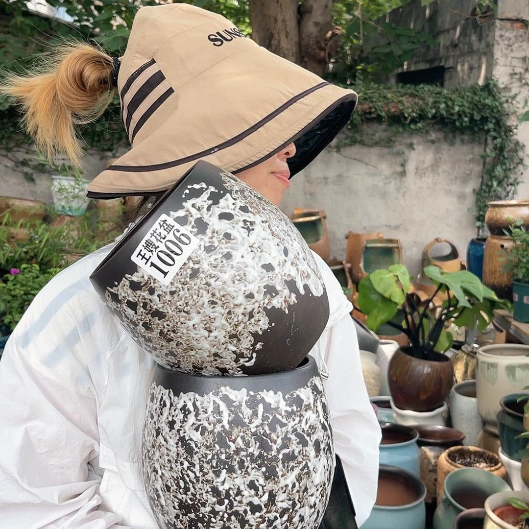 紫砂花盆王嫂花盆直播0527-1006 高20口16