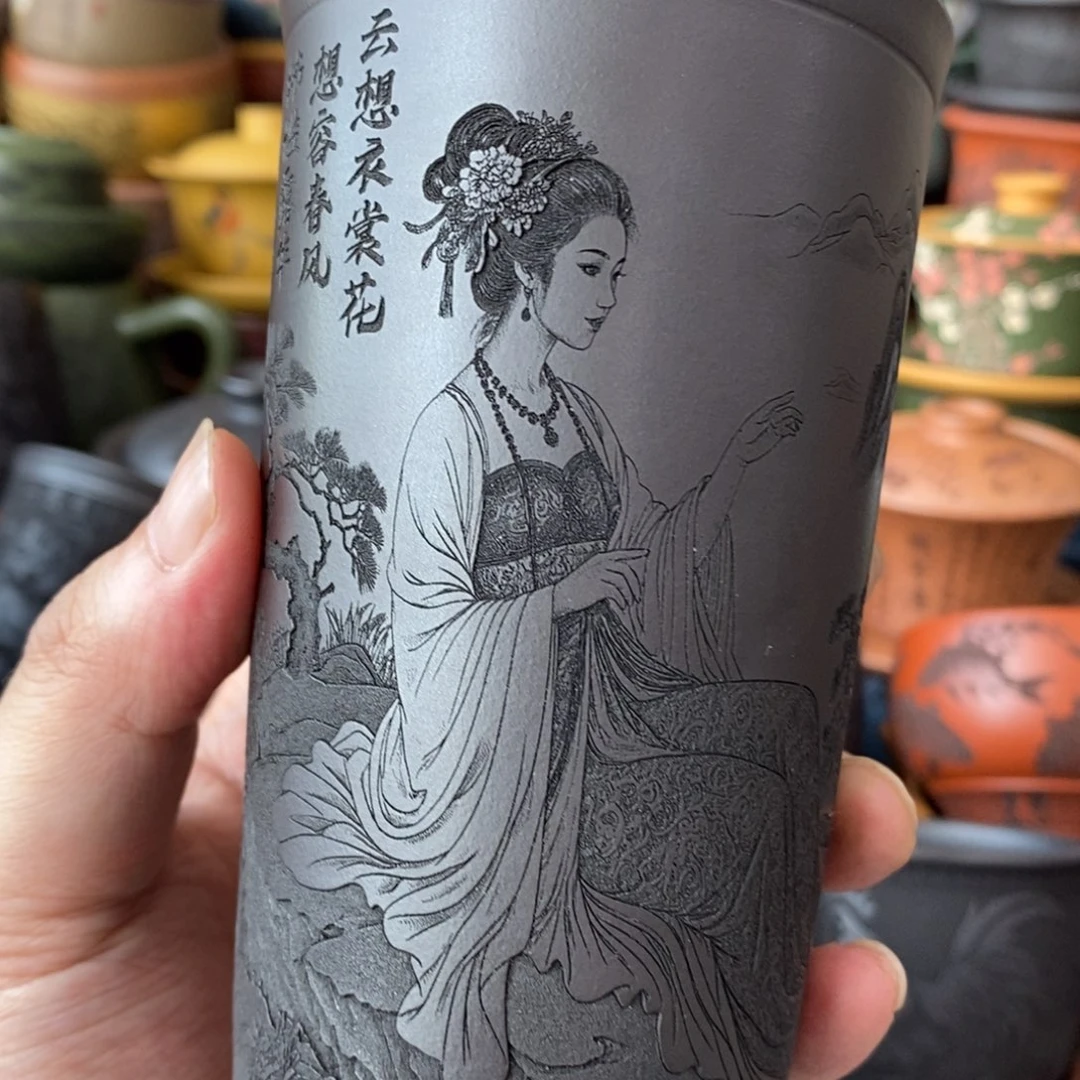 紫砂公道杯宜兴全手工紫砂杯