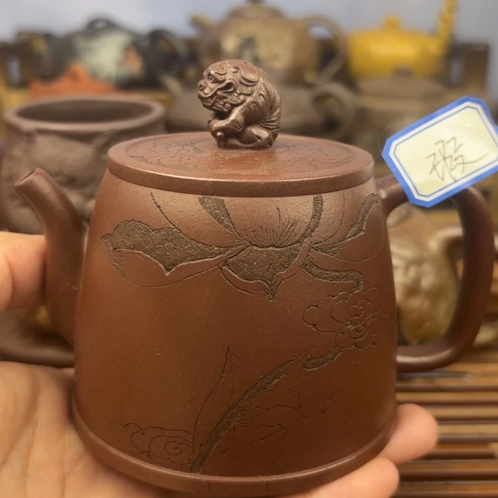 茶壶紫砂等风等雨也等你紫泥220c