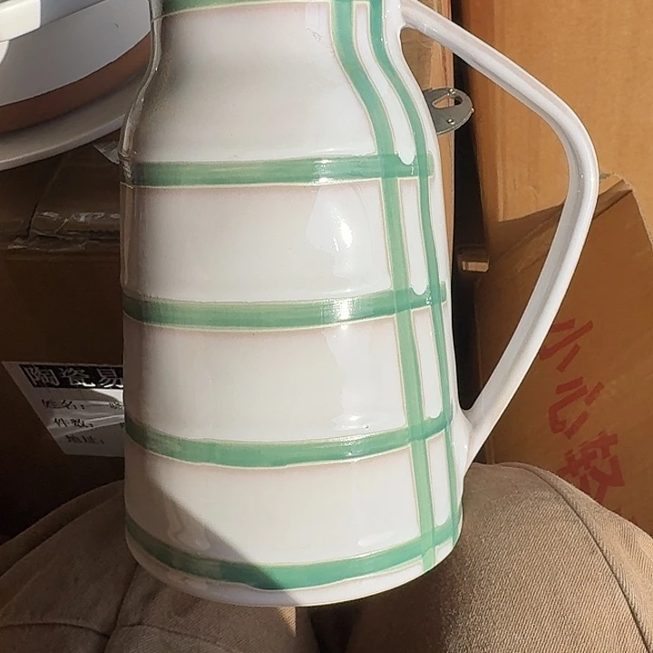 外贸尾单高温陶瓷微瑕艺术凉水壶