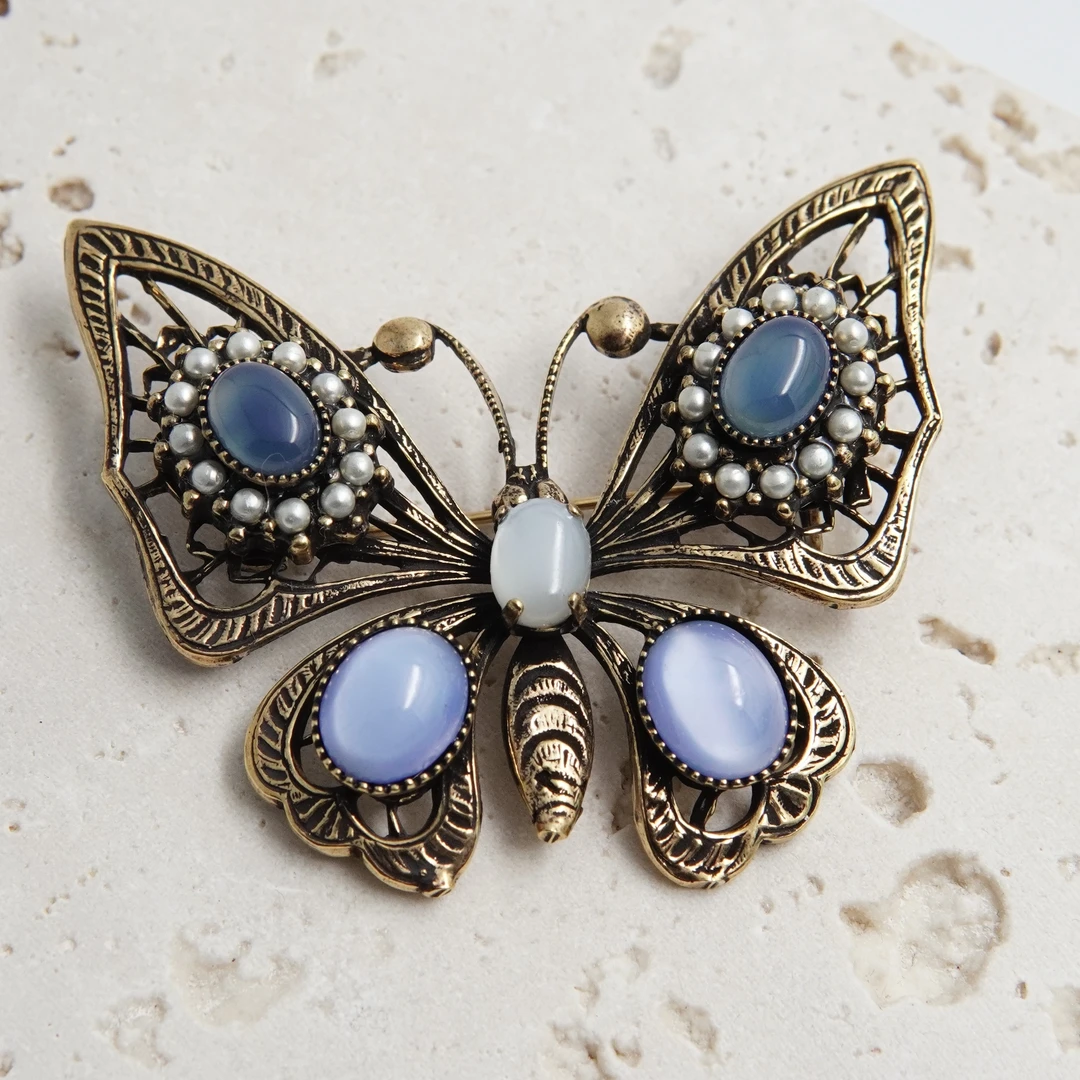 铜合金胸针 铜合金胸针 翡冷翠 佛罗伦萨马赛克拼砖胸针N107