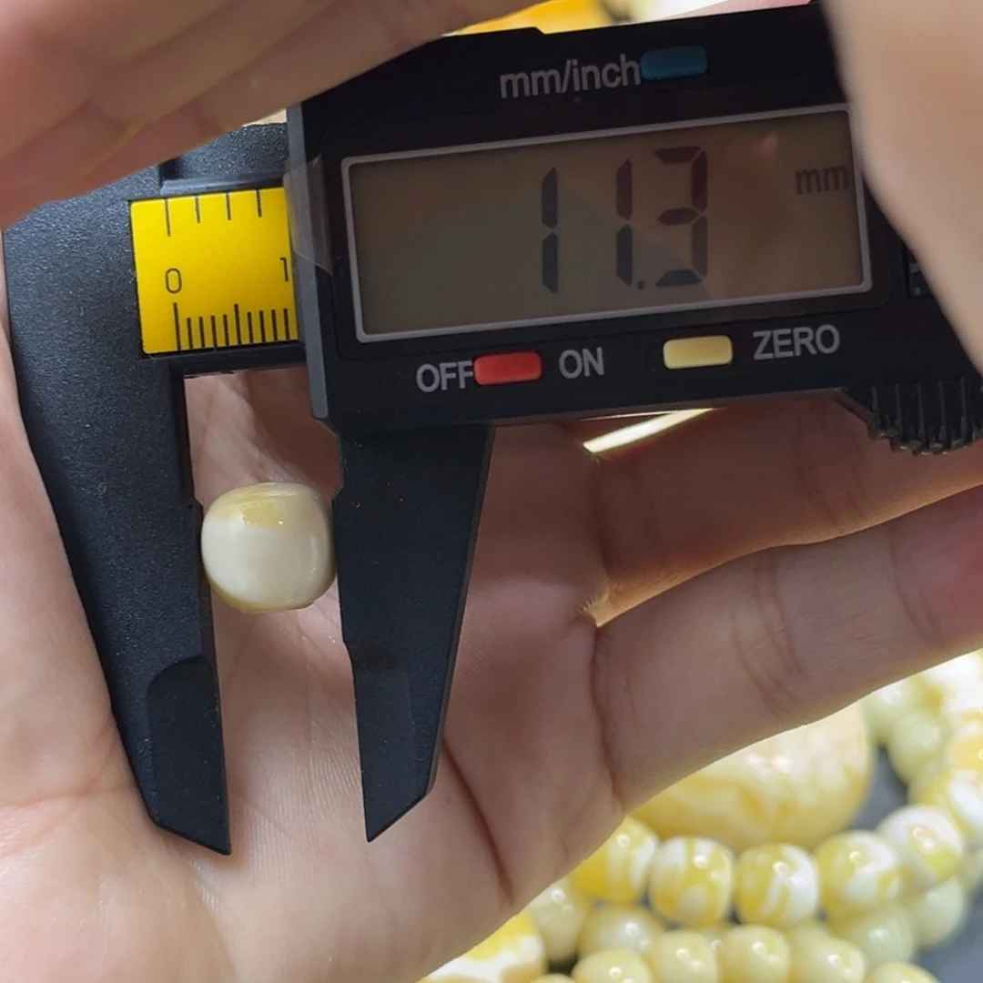 琥珀未镶嵌手串单珠老型